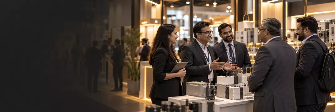 Illustrative exhibition hall