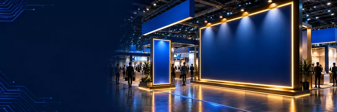 Illustrative exhibition hall
